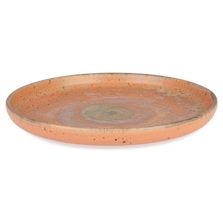 Chaves barna kő tányérkészlet, 6 darab, Ø22, 3x2, 8h