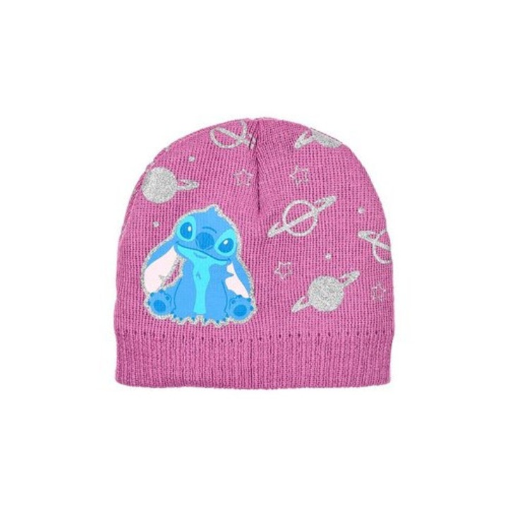 Caciula copii din acril Stitch Planete 34802, Mov