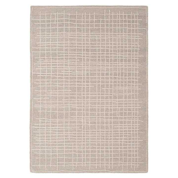 Covor lana bumbac bej Barlam 160x230 cm