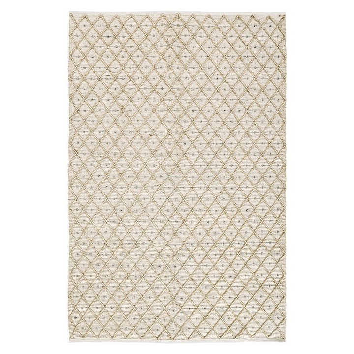 Chandier natúr fehér poliészter szőnyeg 160x230 cm