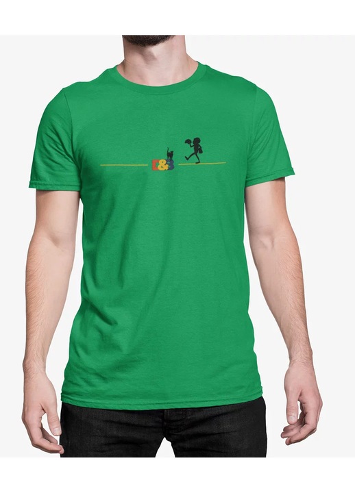 D&B Tricou Mini00002 Macska - 39745, Zöld