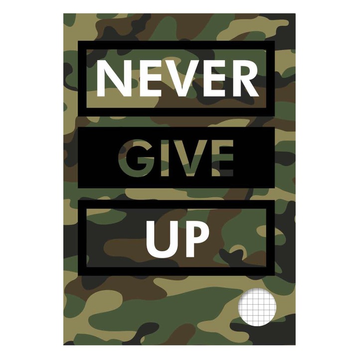 Caiet a4 40f camuflaj patr mici