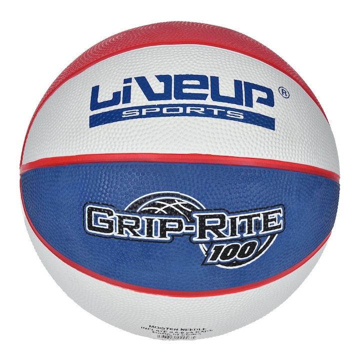 Minge de baschet rubber albastra rosie alba nr.7