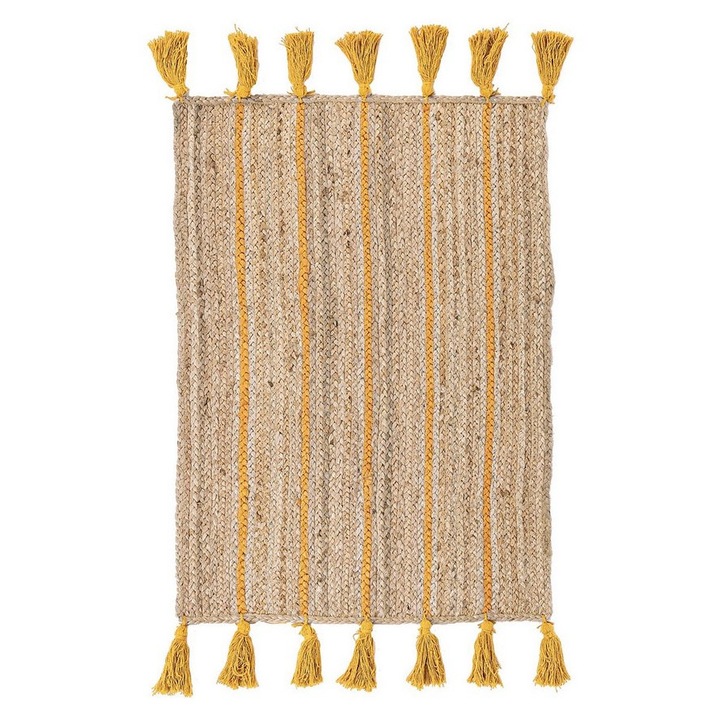 Jalaja narancssárga natúr juta szőnyeg 60x90 cm