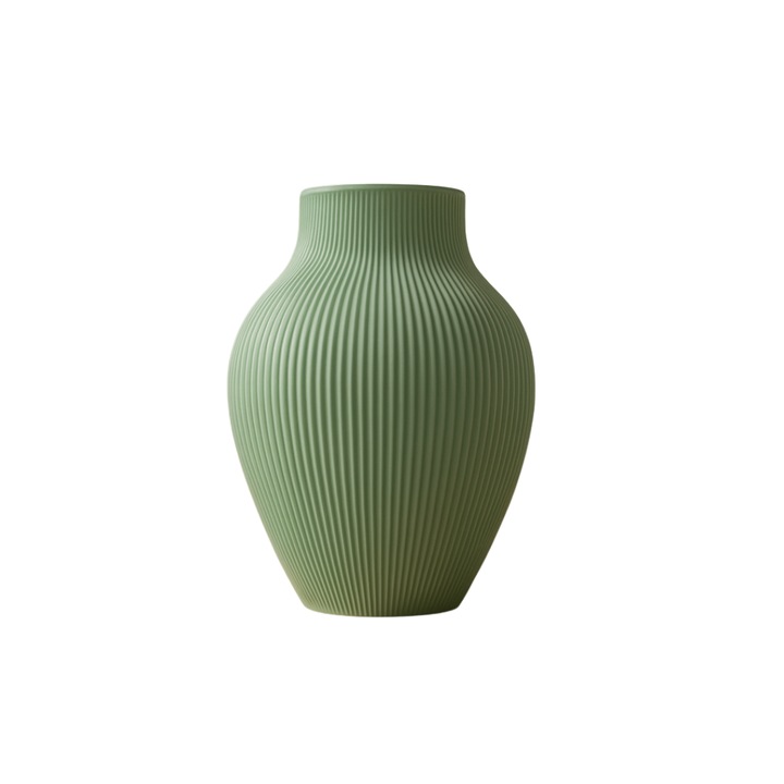 Vaza decorativa, Homentum, Rio, Verde, 18 cm