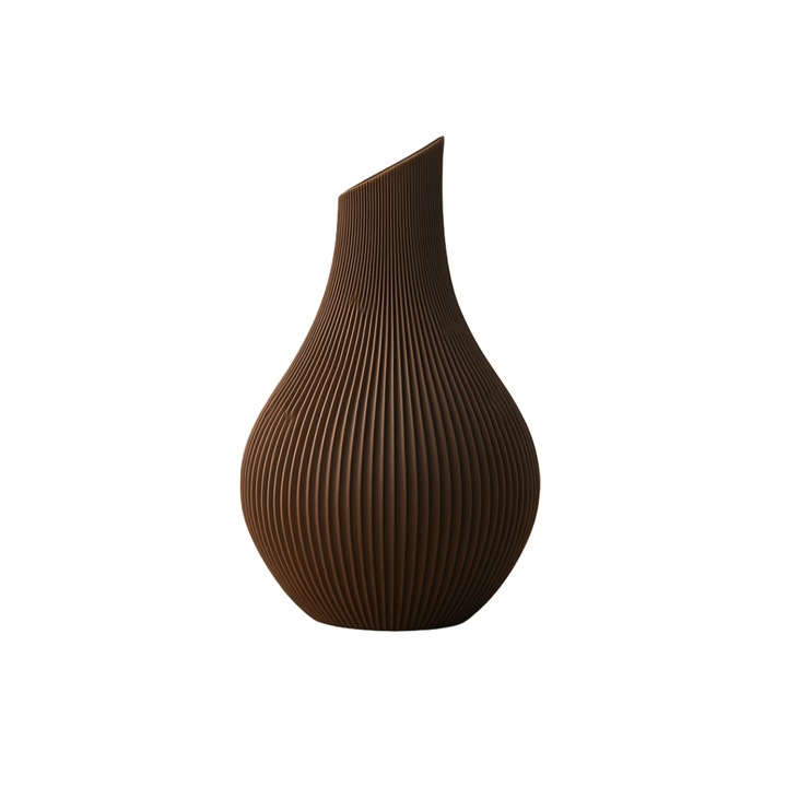 Vaza decorativa, Homentum, Astra, Noisette, 18 cm