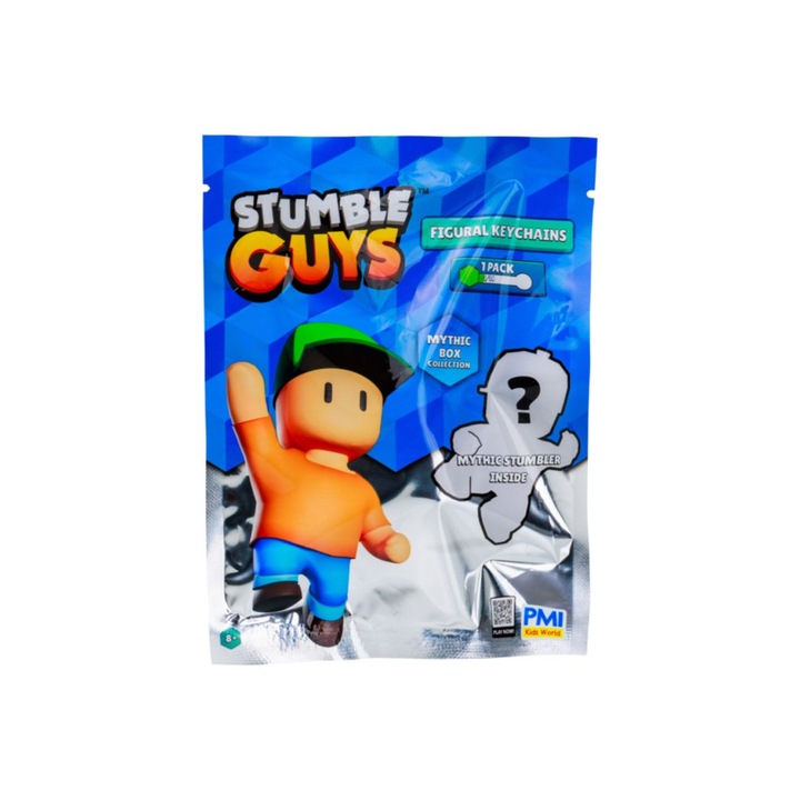 Figurina breloc Stumble Guys Mythic, 5cm, surpriză, 14 personaje disponibile