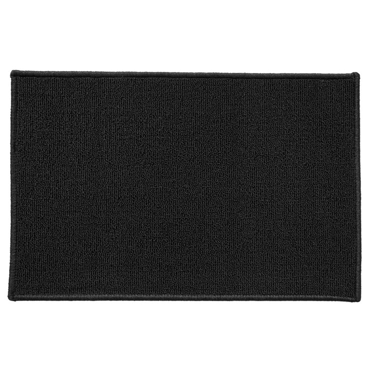 Черен килим за баня 60x40см