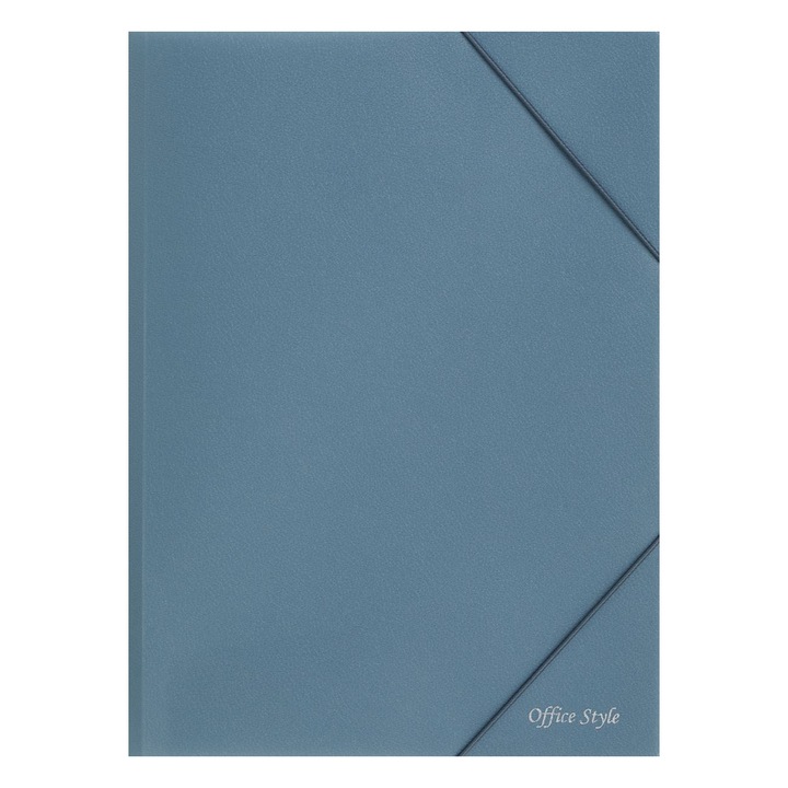 Mapa din plasti bleu demin 24x33cm