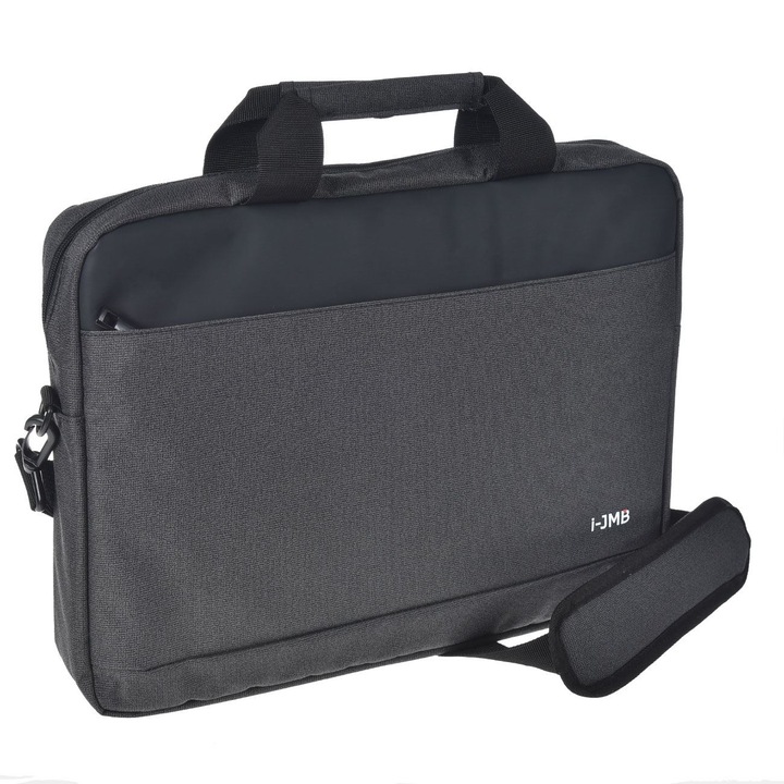 Szürke laptoptáska 15.6" 39x5x30cm