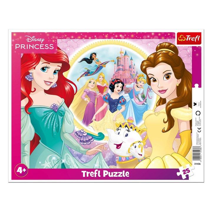Trefl 25 db-os keretes puzzle - Disney Hercegnők (31437)