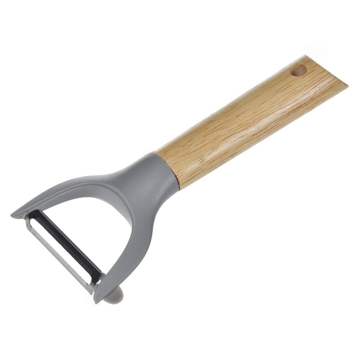 Decojitor gri cu maner din lemn 17, 5cm