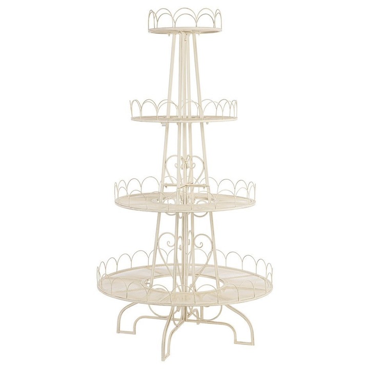 Raft 4 polite metal alb Merek 100x100x190h