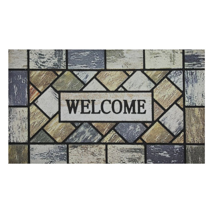 Lábtörlő, csempe mintás &