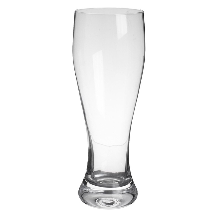 Átlátszó üvegpohár weissbierhez, 580 ml