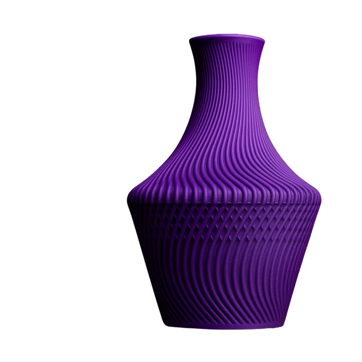 Vaza decorativa, Homentum, Perla, Violet, 17.5 cm