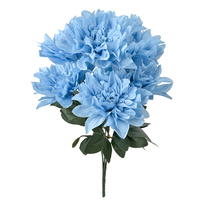 Floare artificiala albastra verde 20x20x49 cm