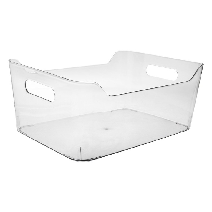 Cutie de depozitare din plastic transparent cu manere 7, 5l
