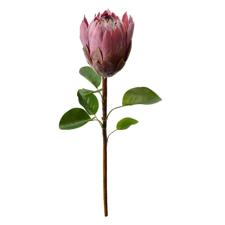 Floare artificiala violet verde 10x10x65 cm