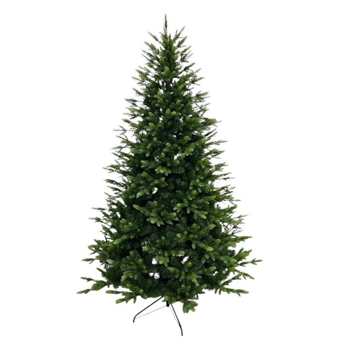 Brad de craciun artificial verde cu 2651 de ramuri - 2.10m