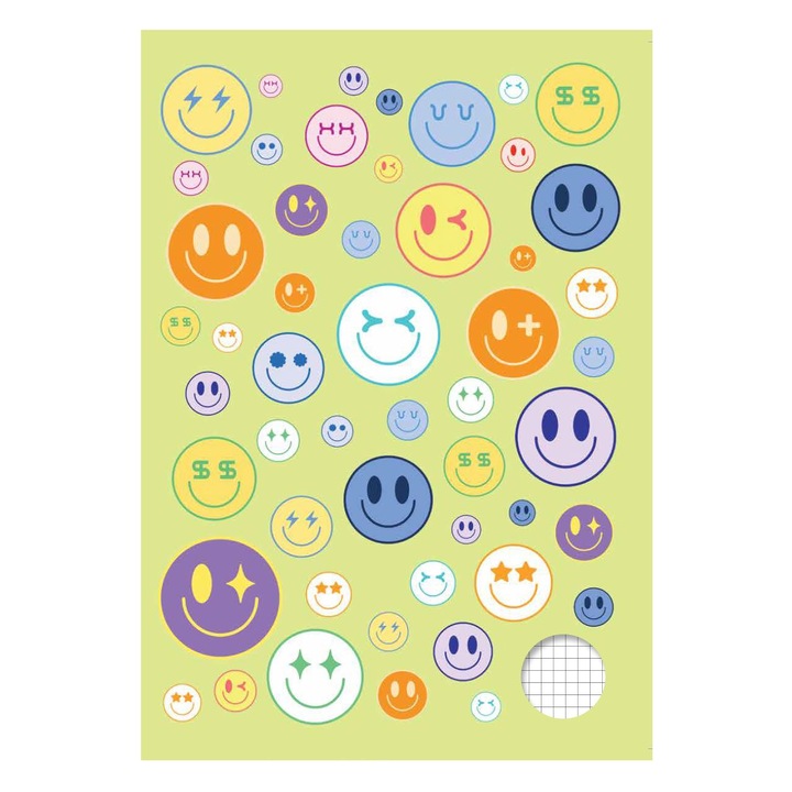 Caiet a4 100f fete color patr mici