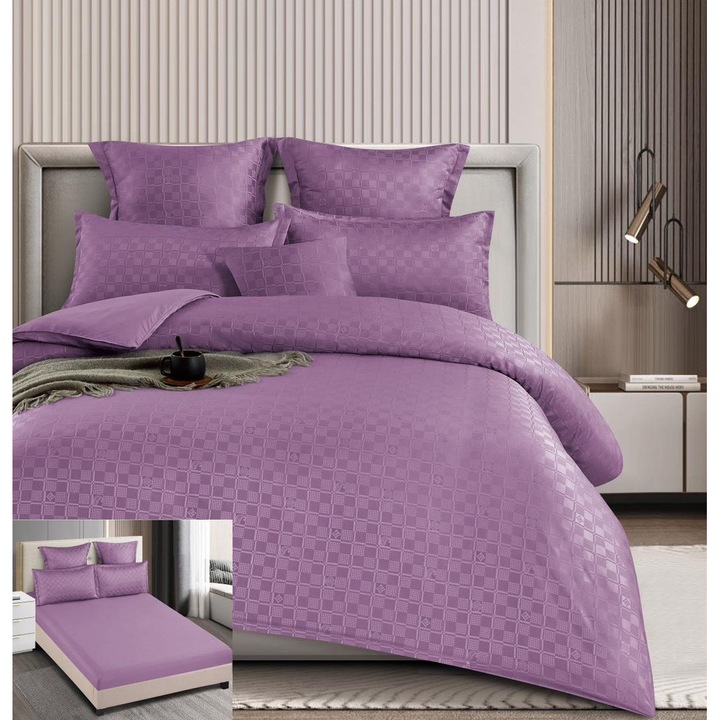 Finet ágynemű 6 részes Clarence FL010 kockás