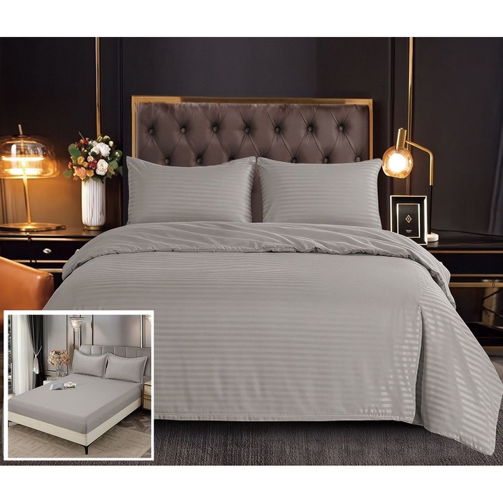 Damaszkuszi ágynemű gumival, 4 részes, Peru DX017