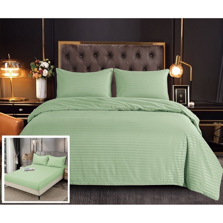 Damaszkuszi ágynemű gumival, 4 részes Lothar DX005