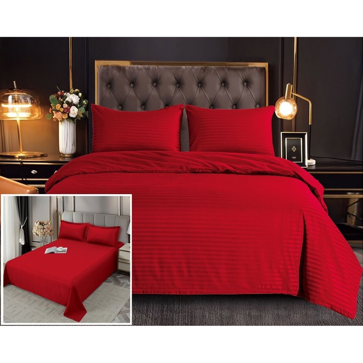 Damaszkuszi ágynemű gumírozás nélkül, 4 részes, Marokkó DA009