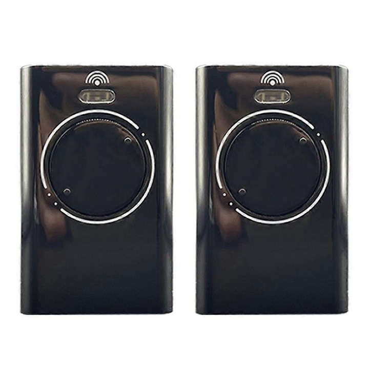 Set 2 telecomenzi pentru poarta, 868MHz, 2 butoane, negru, plastic