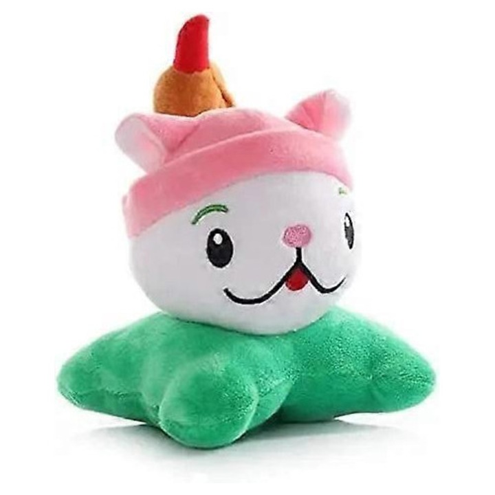 Set jucarii de plus Plants Vs. Zombies - Peashooter, floarea soarelui, bomba de cires, mina de cartof, multicolor