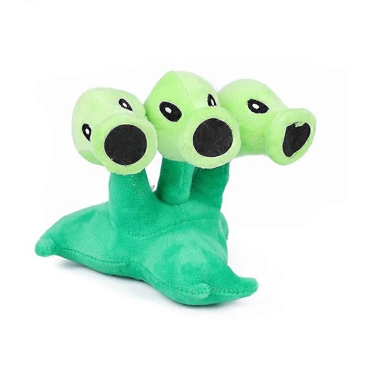 Set jucarii de plus Plants Vs. Zombies - Peashooter, floarea soarelui, bomba de cires, mina de cartof, multicolor