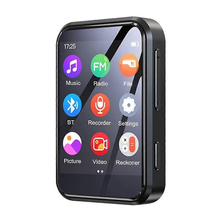 Player MP3 portabil, Bluetooth 5.4, HiFi, camera, 2.4 inch, negru, 128GB