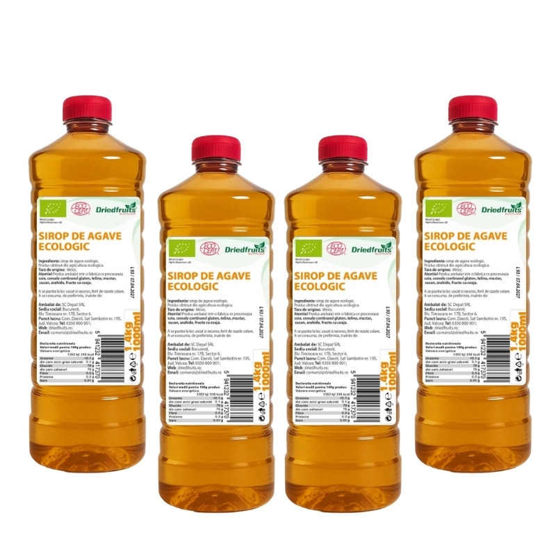 Sirop agave BIO (Pachet 4 buc x 1.4 kg) - eMAG.ro