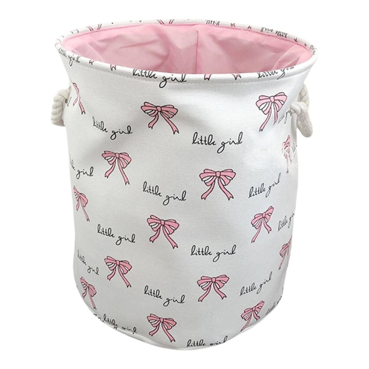 Cos de rufe, pliabil, textil, cu fundite, 35x40cm