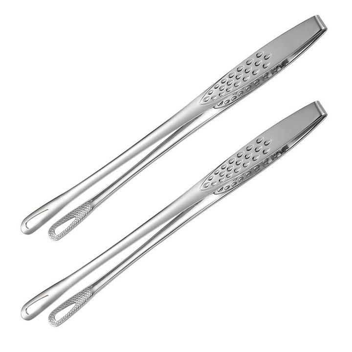 Cleste bucatarie, BOMSTOM, inox, set 2 buc, argintiu, 28x1.5cm