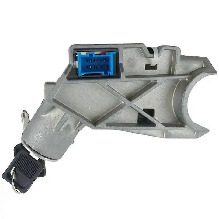 Kormányzár Renault és Volvo teherautókhoz, fém, ezüstszürke, 1 db-os készlet.