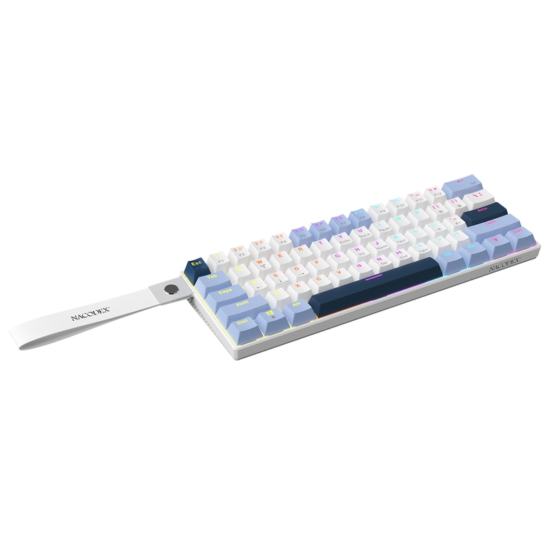 Tastatură mecanică NK61, Ajazz, 61 chei, iluminare multicolor, USB