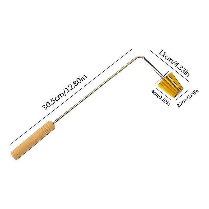 Forma prajituri, Pie Tee Maker, cu maner confortabil, aurie, 32.5x11cm