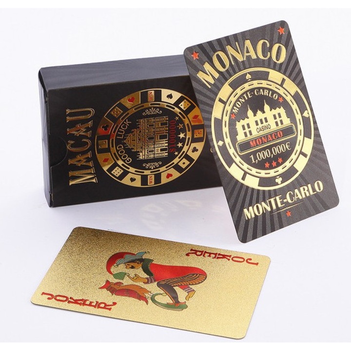 PET műanyag játékkártya készlet, könnyen olvasható