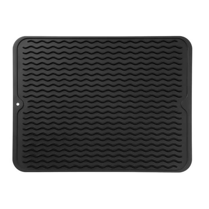 MADGENIX nagy edényszárító, hőálló szilikon, sötétszürke – ideális modern konyhába