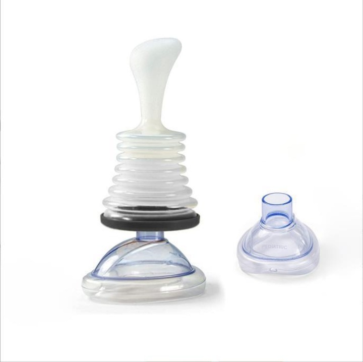 Дихателен тренажор, спасителна маска, апарат за изкуствено сърце и бял дроб, компактен, преносим