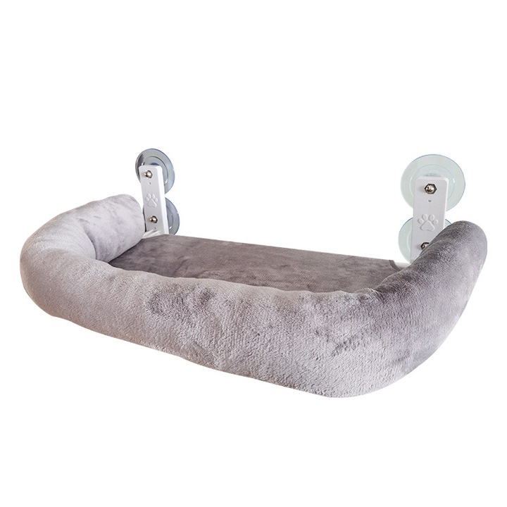 KuviKoo™ Macskafüggőágy tapadókorongokkal és erős fémvázzal - 40 kg-ig terhelhető, ablakra vagy falra, kényelmes fekhely, relaxációs játék