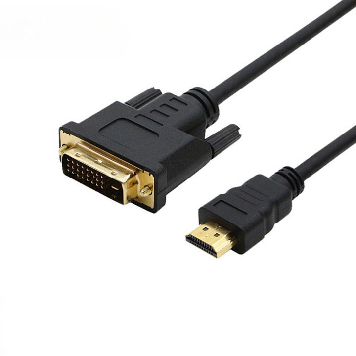 Convertor video HDMI la DVI-D, 3 m, 1080P HD, conversie bidirectionala, negru