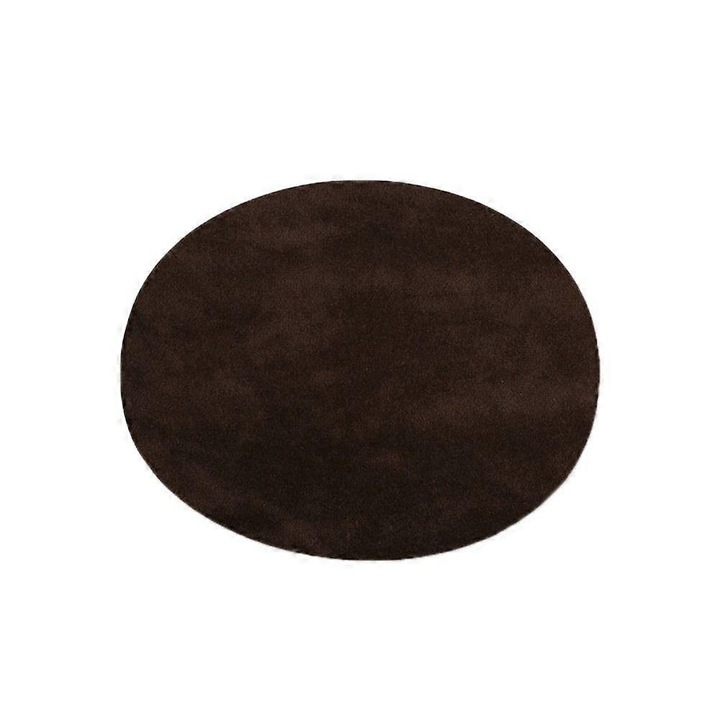 1 db könyökfolt, flockolt anyagból, 11x14 cm, sötétbarna