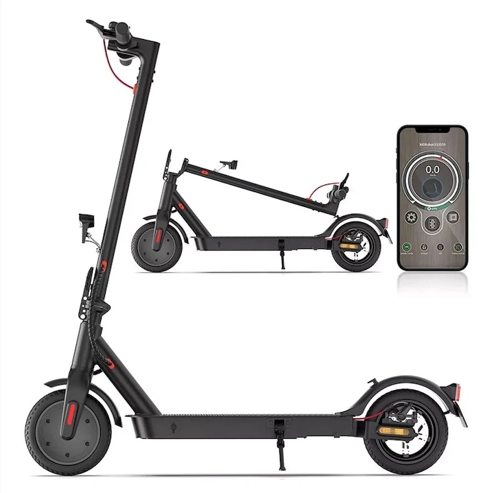 Trotineta electrica Isinwheel S9 Autonomie 35 km, Viteza maxima 25 km/h, nu necesitafara carnet, Cauciucuri pline de 10 inch Control al vitezei de croaziera si al aplicatiei, Suporta 120 kg