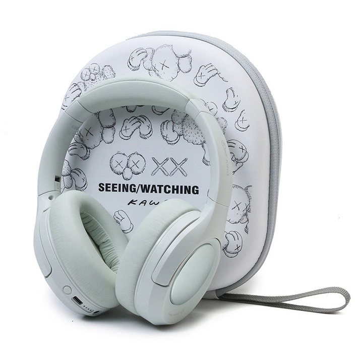 BOMSTOM kemény védőtok szállításhoz, kompatibilis a Sony Wh-ch500 Wh-ch710n Xb450 550ap 650bt 950b1 fejhallgatókkal és sok más modellel, 21X19X7 CM, Többszínű