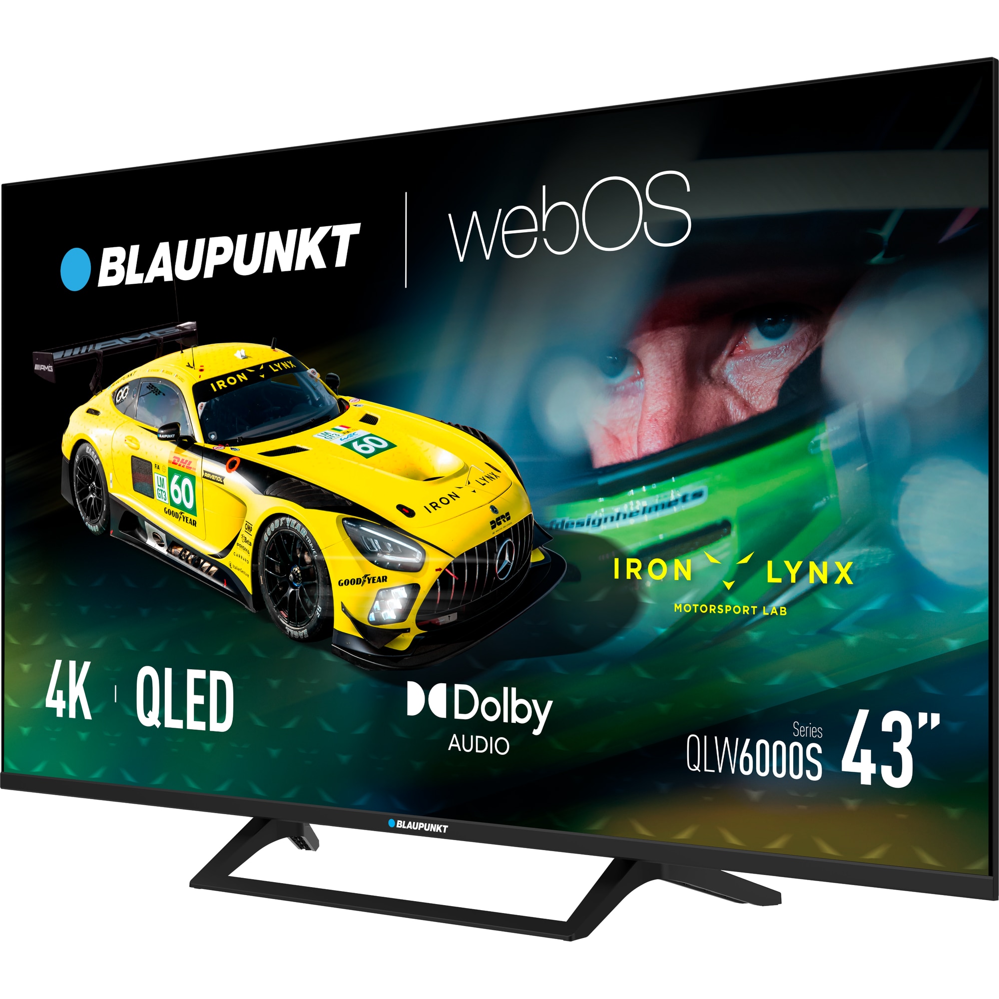 Televizor Blaupunkt QLED 43QLW6000S, 109 cm, Frameless, WebOS TV, 4K Ultra HD, Clasa F