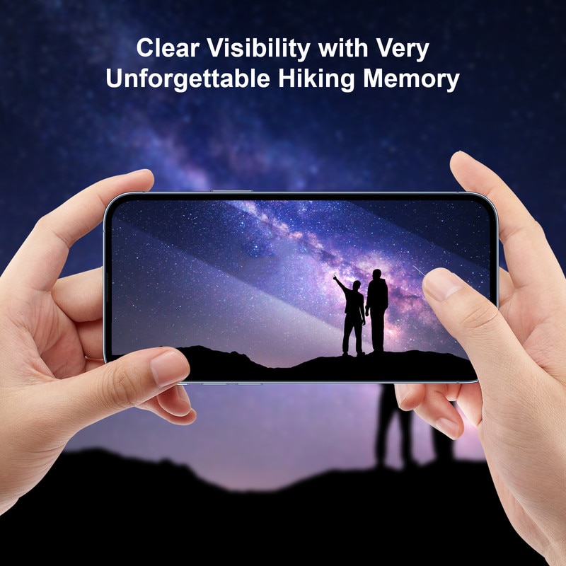 XWK® Folie protectie telefon 9h, sticla securizata, transparenta, antisoc, pentru iPhone 16pro