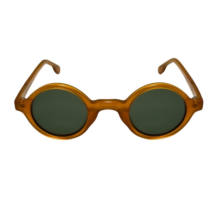 Uniszex Obscura Amber napszemüveg, UV400 polarizált lencsék, világos borostyán, 42x28x145mm